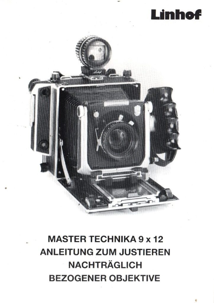 thumbnail of Anleitung zum justieren nachträglich bezogener Objektive
