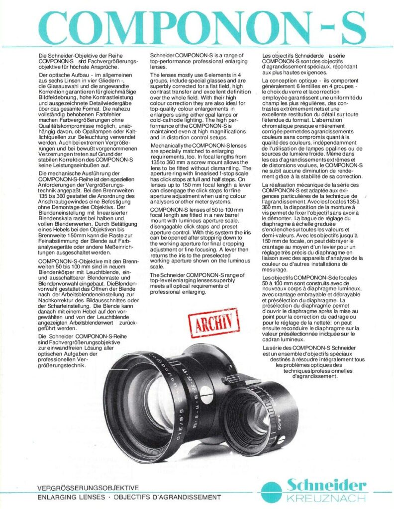 thumbnail of Componon-S