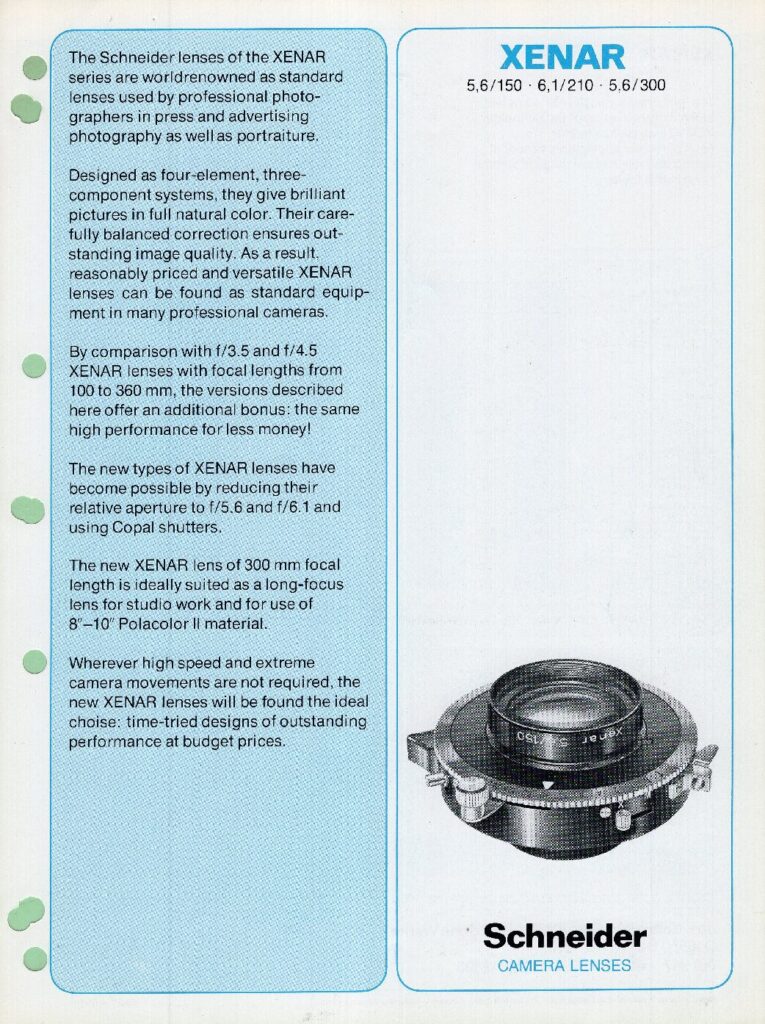 thumbnail of Xenar 5.6