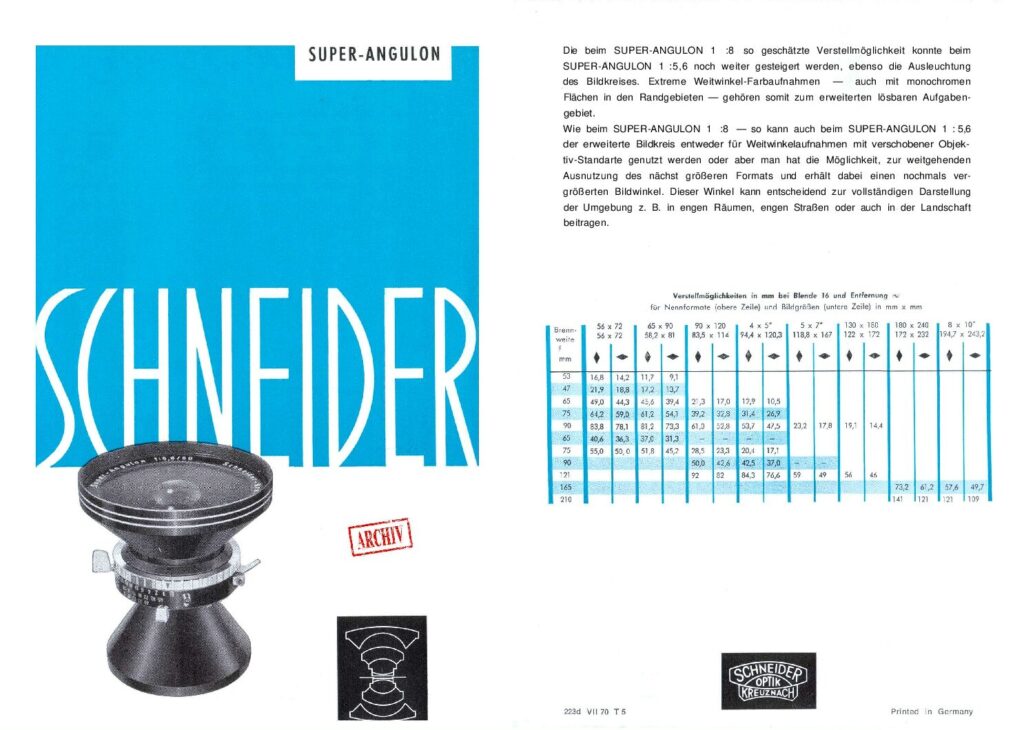 thumbnail of Super Angulon 1970 (DE)