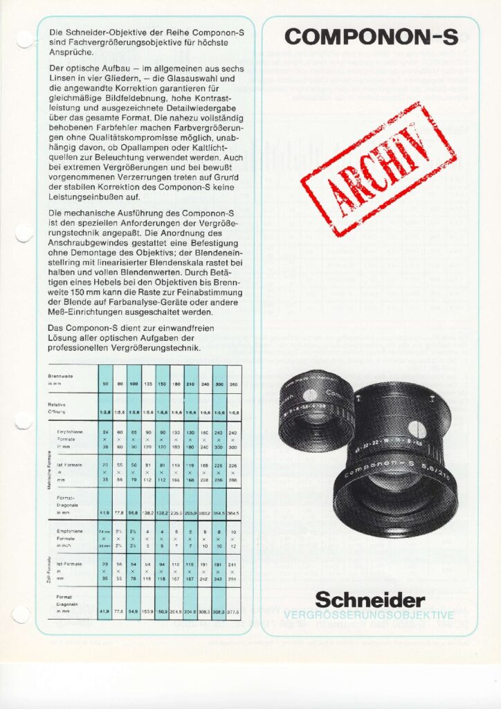 thumbnail of Componon-S 1979 (DE)