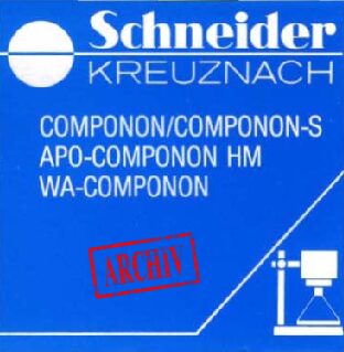 thumbnail of Componon, Componon-S, Apo-Componon HM und WA-Componon 1991 (DE EN FR)