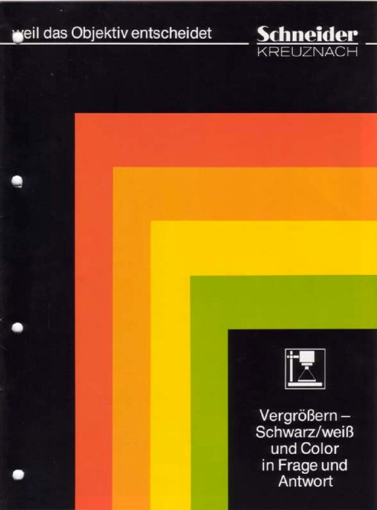 thumbnail of Schneider Kreuznach Vergrößerungstechnik Objektive 1980 (DE)