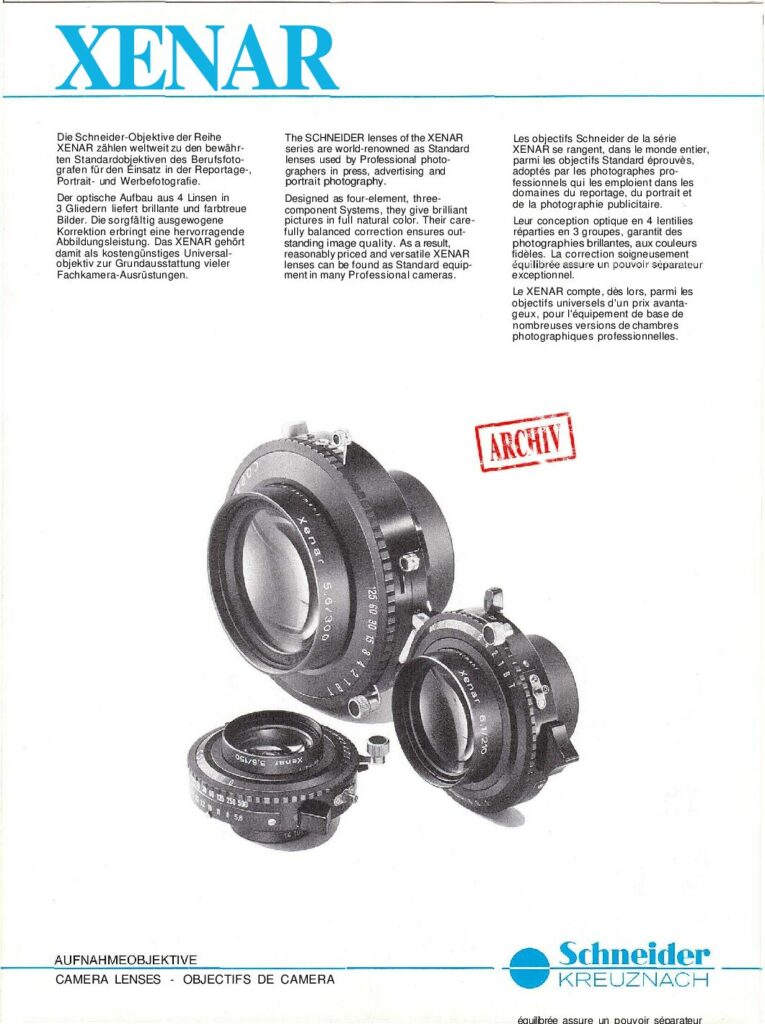 thumbnail of Xenar 1985 (DE EN FR)