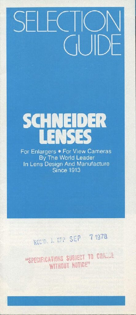 thumbnail of Broschüre 1978