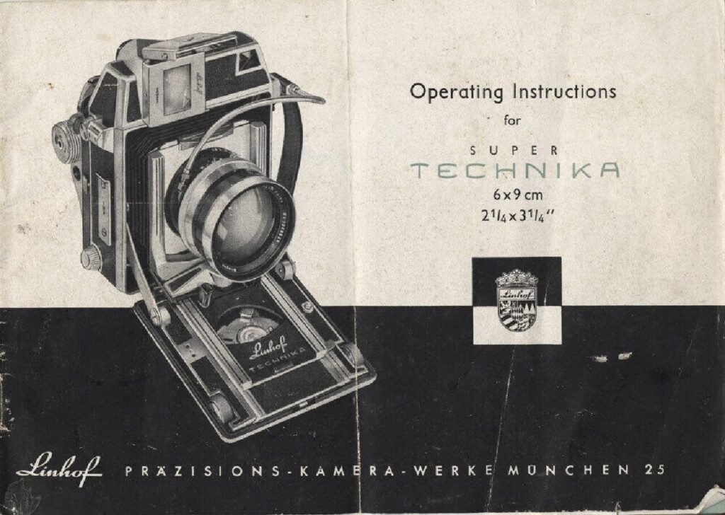 thumbnail of Operating Instructions Linhof Super Technika 6×9